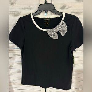 NWT Kate Spade Broome Street Bow Tee